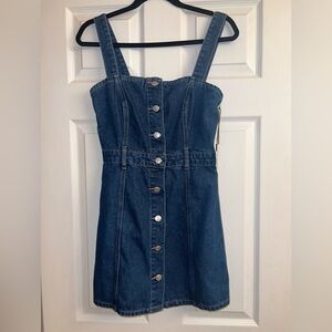 Denim Button-Down Dress